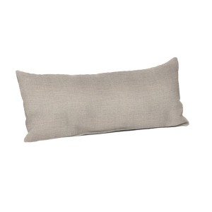 Casual Cushion Solid Sunbrella Fabric 1-Piece Indoor/Outdoor Lumbar Pillow, 22"W x 9"L - 1 of 4
