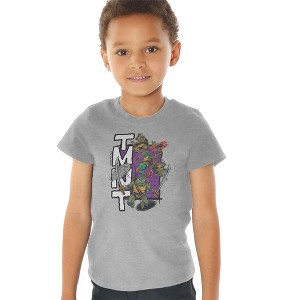 Toddler Boys' Teenage Mutant Ninja Turtles: Mutant Mayhem Stacked Kids T-Shirt - 1 of 4