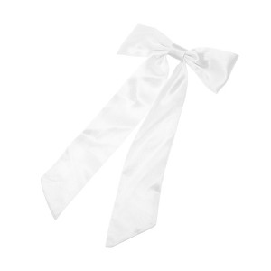 Unique Bargains Satin Bow Ribbon Duckbill Hair Clips Hairdo Clip 1 Pc - 1 of 4