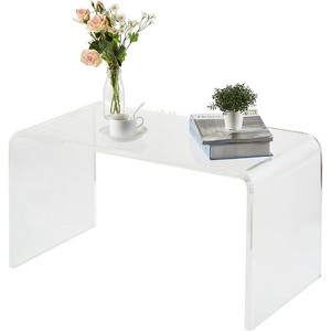 Clear Acrylic Console Table, Modern Narrow Side Table for Foyer, Living Room, or Dining Room, Transparent Entryway Accent Furniture - 1 of 4