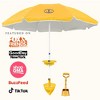 Anchor Works: Classic Beach Umbrella & AnchorONE Kit – Sunset Orange - 7.5ft - 3 of 4