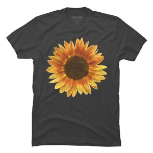 Men's Design By Humans Sunflower By Maryedenoa T-Shirt - 1 of 4
