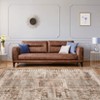 Washable Rug Vintage Area Rug Non Slip Non Shedding Rugs Medallion Distressed Low Pile Rug Oriental Accent Throw Carpet for Living Room Bedroom - 4 of 4
