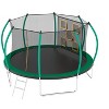 HFYee 1214/8*14FT Round Jump Trampoline Enclosure & Ladder for Backyard Fitness for Ages 8+ - 2 of 4