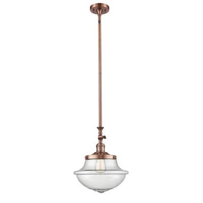 Oxford - 1 Light Mini Pendant In Traditional Style-15 Inches Tall and 11.75 Inches Wide