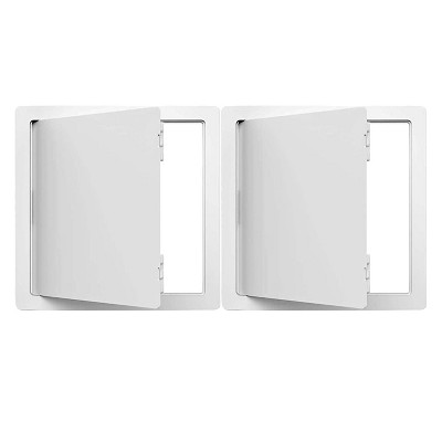 Acudor UF-3000 Plastic Access Panel 24 x 24, Service Hatch that Sits Flush to Any Wall with Concealed Hinge and Removable Door, White (2 Pack)