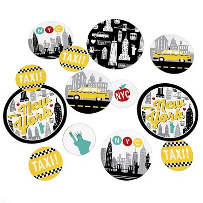 Big Dot of Happiness NYC Cityscape - New York City Party Giant Circle Confetti - Party Decorations - Large Confetti 27 Count