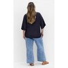 Women's Plus Size Rosie Shirt - navy | CITY CHIC - 3 of 4