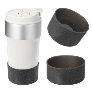 Unique Bargains Silicone Anti-Slip Protective Reusable Water Bottle Boot 2 Pcs - 1 of 4