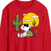 Men's - Peanuts - Snoopy and Woodstock Long Sleeve Graphic T-Shirt - 2 of 4