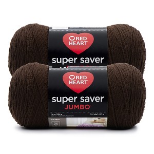 Red Heart Super Saver Yarn 12 Pack-Coffee - 1 of 3