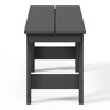 WestinTrends Ashore Outdoor HDPE 48" Modern Backless Patio Bench - 4 of 4