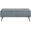 Sapphtopaz Modern 48.3" Ottoman Corduroy Upholstered Accent Bench with Metal Legs Rectangle Vanity Stool for Living Room, Bedroom, Entryway - 4 of 4