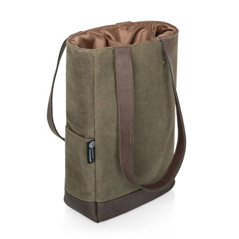 Insulated Waxed Cotton Canvas Lunch Bag