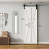 Solid Core White Finished Pine Wood Bi-fold Door with Hardware - 4 of 4