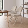 Folding Dining Chairs, Padded Seats and Back Folding Chairs, Portable Stackable Commercial Seat with Steel Frame,Event Chairs for Home Office - 2 of 4