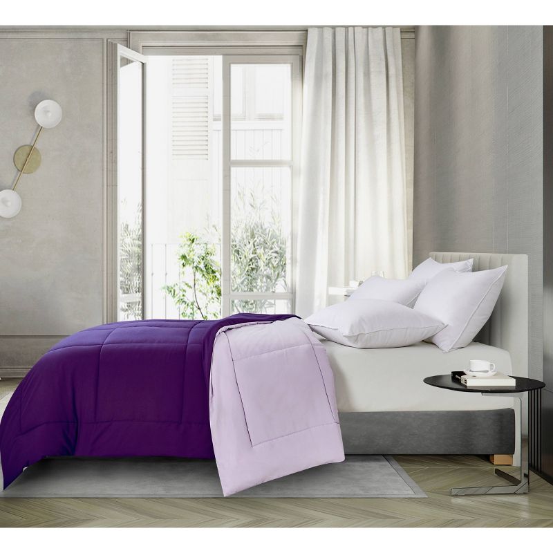 Reversible Microfiber Down Alternative Comforter - Blue Ridge Home Fashions, 1 of 5