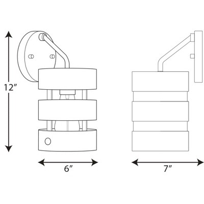 Galvanized Nickel 12" Outdoor Wall Sconce with Antique White Accents