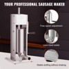 VEVOR Manual Sausage Stuffer, 8LBS/5L Capacity, Two Speed 304 Stainless Steel Vertical Sausage Stuffer, Sausage Filling Machine, Silver - 4 of 4