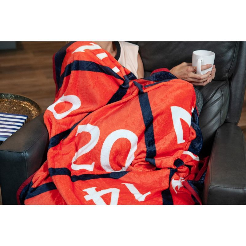 Just Funky Dungeons And Dragons D20 Fleece Throw Blanket | 20-Sided Dice | 52 x 48 Inches, 5 of 8