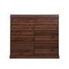 Etelifrank Walnut 10-Shelf Bookcase - Stylish and Functional Storage for Home or Office - 2 of 4
