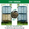 55" Metal Bird Cage with Wooden Perches & Slide-Out Tray - Includes Water Bottle & Feeder - Perfect for Parrots, Cockatiels, Lovebirds & Small Birds - 2 of 4