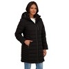 Women's Winter 3/4 Stretch Packable Puffer Coat - S.E.B. By SEBBY - 3 of 4
