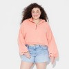 Women's Quarter Zip Hoodie Sweatshirt - Wild Fable™ - 2 of 3