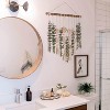 Attop Artificial Eucalyptus Wall Decor Fake Greenery Leaves Stems Wall Hanging Plants on 16.5 inch Wooden Stick Boho Rustic - 3 of 4