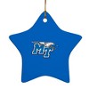 Middle Tennessee State Primary Logo StarShaped Porcelain Holiday Christmas Tree Ornament  3.1" - 2 of 4