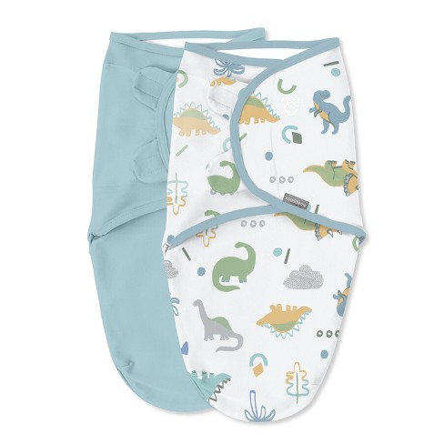 Swaddleme By Ingenuity Original Swaddle Tropical Dino 0 3 Months 2pk Target