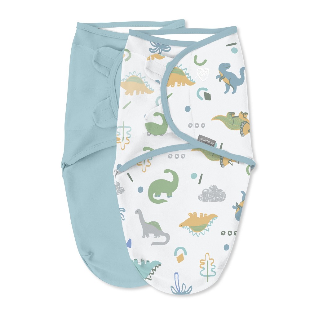 Photos - Children's Bed Linen SwaddleMe by Ingenuity Original Swaddle - Tropical Dino - 0-3 Months - 2pk