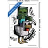 Trends International Minecraft: Metro Art - Chicken Jockey Framed Wall Poster Prints - 3 of 4