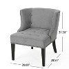 NicBex Accent Chair Fabric Occasional Chair Lounge Chair Comfy Chair with Button-Tufted Waffle Stitching for bedroom, Living Room - 3 of 4