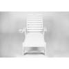 DSVIMOY Patio Chaise Lounges, 3-Piece Lounge Chair Outdoor with Texture, Oversized Chaise Lounge Chair with Cup Holder, White, 75.20"*28.74"*39.17" - 3 of 4