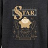 Women's - Disney - Star of Importance Lightweight French Terry Wide Neck Long Sleeve Shirt - 2 of 4