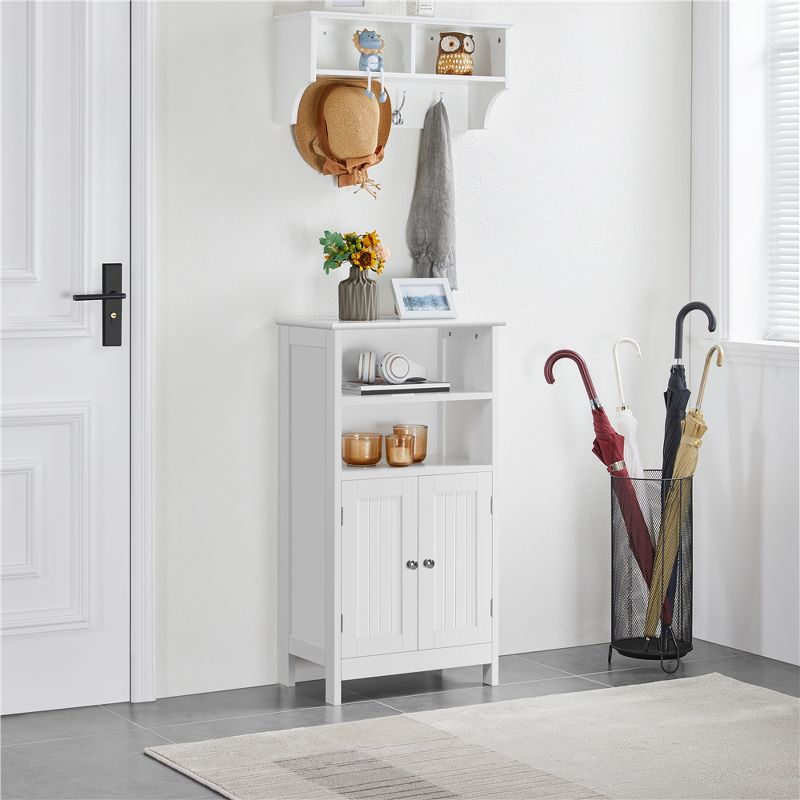 Yaheetech Bathroom Floor Cabinet with Double Door and Adjustable Shelves, 2 of 11