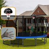 BestParts 16FT Outdoor Pumpkin Trampoline with Safety Net, Curved Poles, Basketball Hoop & Ladder, ASTM Certified - 4 of 4