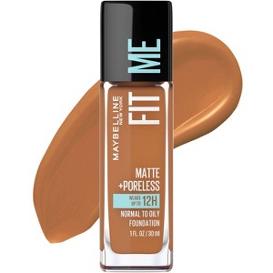 Maybelline Fit Me Matte + Poreless Oil Free Liquid Foundation - 1 fl oz - 1 of 4