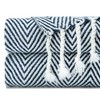 Chanasya Chevron Lightweight Acrylic Throw Blanket With Tassels - 3 of 4
