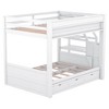 YOOCOZZ Full Size Bunk Bed with Convertible Daybed, Storage Staircase, Bedside Table and Drawers - 4 of 4