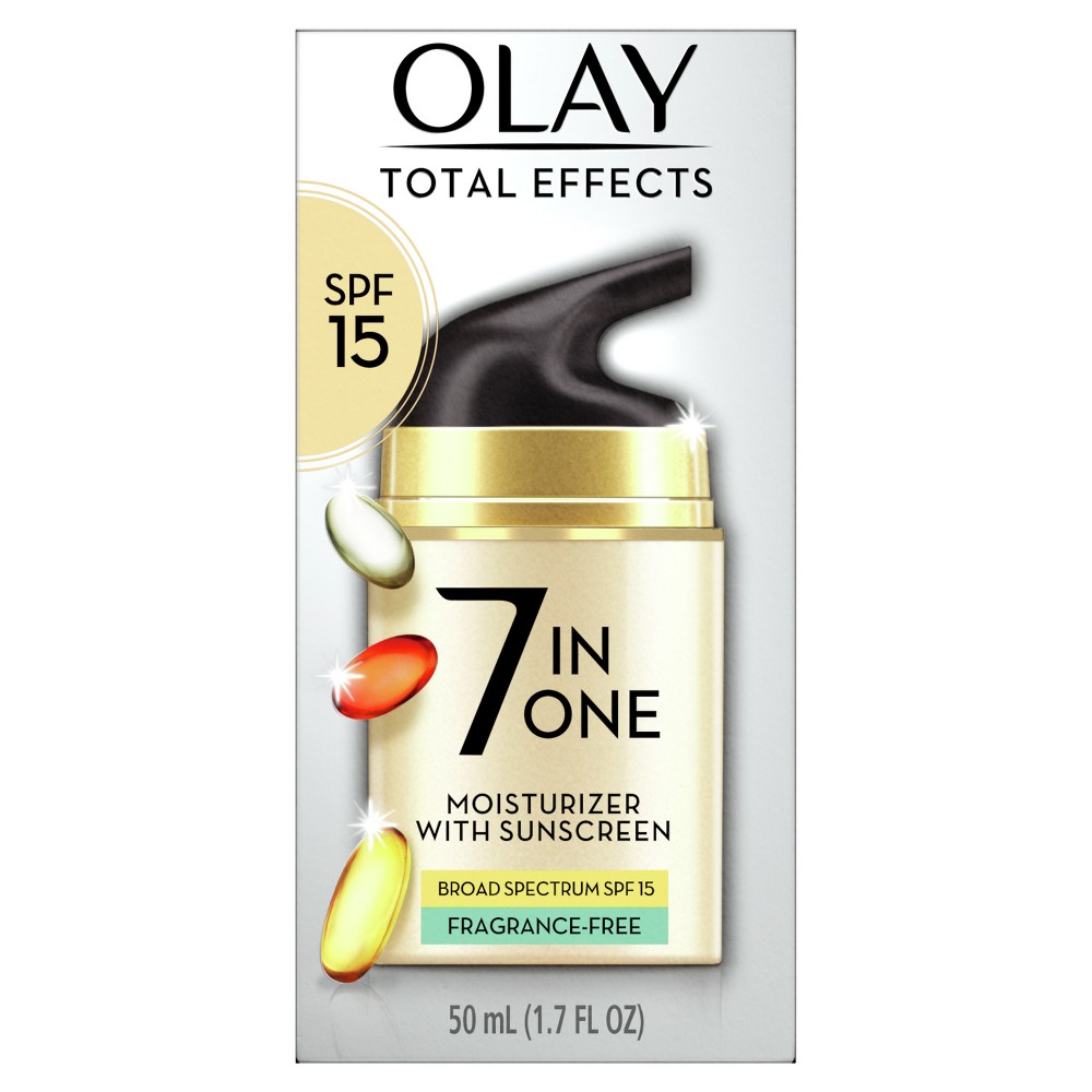 Photos - Cream / Lotion Olay Total Effects Face Moisturizer Fragrance-Free - SPF 15 - 1.7 fl oz 