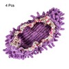 Unique Bargains Chenille Microfiber Washable Multifunctional Cleaning Shoe Cover Duster 4 Pcs - 3 of 4