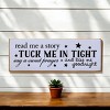Slickblue Sweet Goodnight Quote Sign, 3.5x10 Rustic Knotty Pine Wood Plaque, Wall or Shelf Decor - 3 of 3