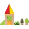 Hape City Building Blocks Colored Wooden Playset with Playscape, Market, Hospital, Bus Station, and Townspeople, for Ages 3 and Up, 145 Piece Set - 4 of 4