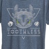 Women's - How to Train Your Dragon - Toothless Line Art Short Sleeve Graphic T-Shirt - 2 of 4
