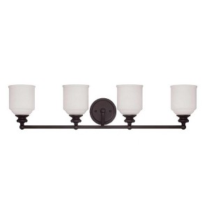 Savoy House Melrose 4 - Light Vanity in  English Bronze - 1 of 1
