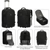 Hynes Eagle 4 in 1 Luggage Set, 22" Trolley Backpack + 20L Daypack + 3-Piece Packing Cube Set + Fanny Pack - 2 of 4