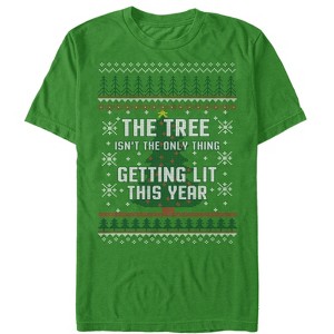 Men's Lost Gods Ugly Christmas Getting Lit T-Shirt - 1 of 4