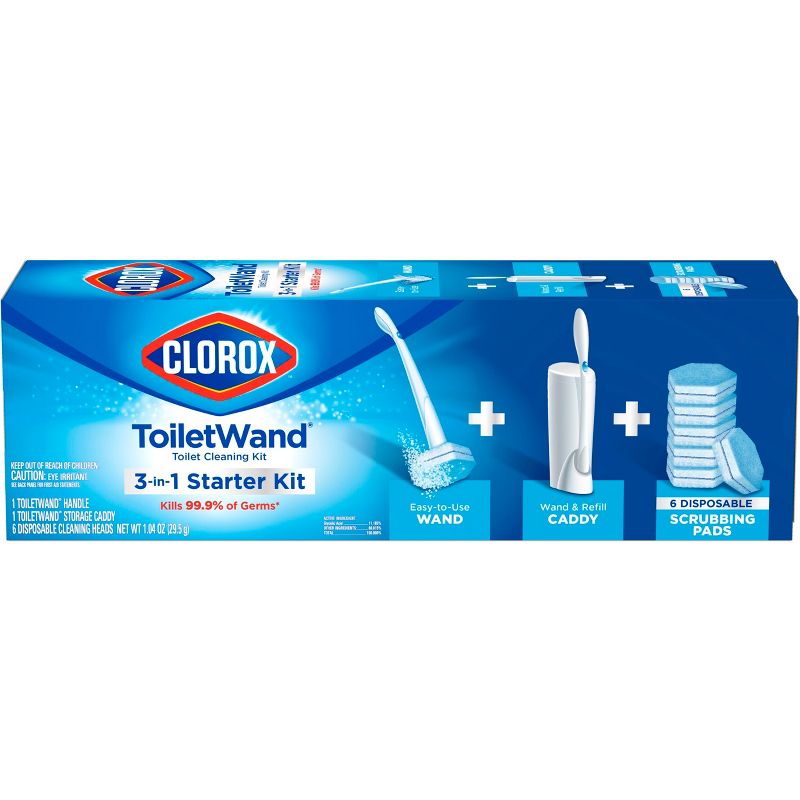 Clorox ToiletWand Disposable Toilet Cleaning System - ToiletWand Storage Caddy and 6 Refill Heads, 5 of 11